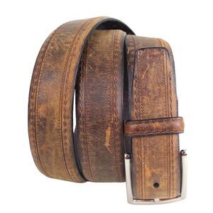 Nautica BROWN GENUINE LEATHER 1 1/4"Wd CASUAL DRESS MEN'S BELT Sz 40 (F82